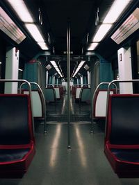 Interior of train