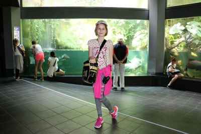 Young woman looking at camera