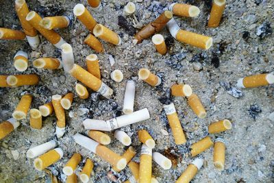 Close-up of cigarette smoking