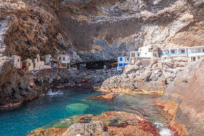 View of poris de candelaria la palma, canary islands, spain