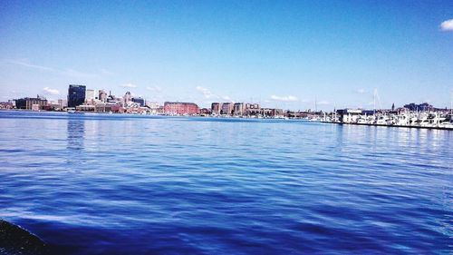 View of city at waterfront