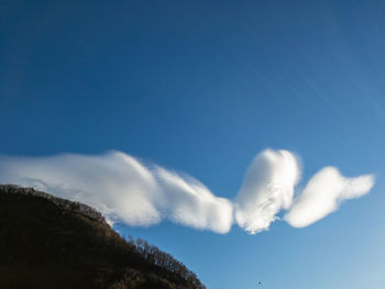 Low angle view of clouds in sky