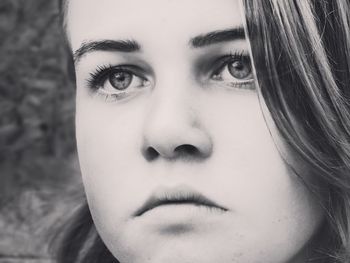 Close-up portrait of young woman