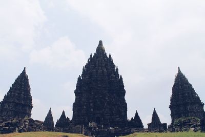 Panoramic view of temple building against sky