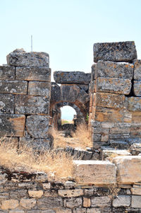 Old ruins against clear sky