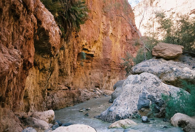 Rock formation in cave