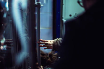 People in train