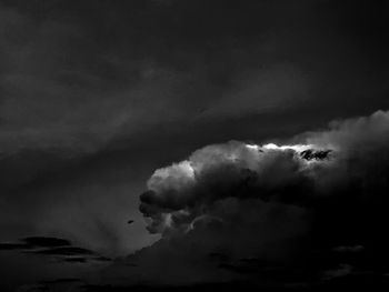 Low angle view of clouds in sky