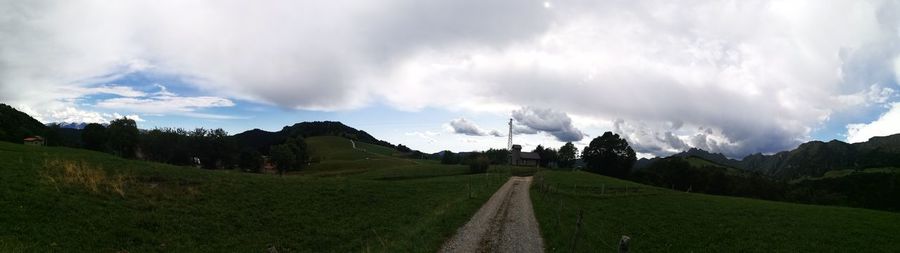 Panoramic view of landscape against sky