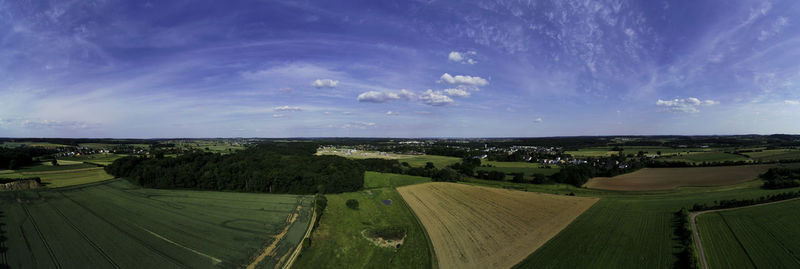 Panoramic view of landscape against sky