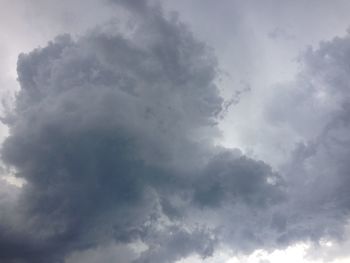 Low angle view of cloudy sky