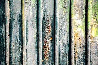 Full frame shot of rusty metallic door
