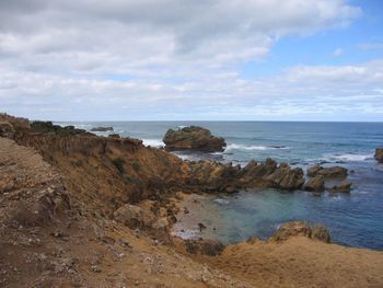 Scenic view of calm sea against sky