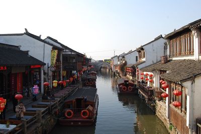 Boats in canal