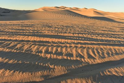 Scenic view of desert against sky