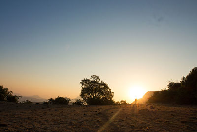 Scenic view of sunset