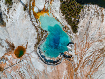 West thumb geyser basin, yellowstone national park