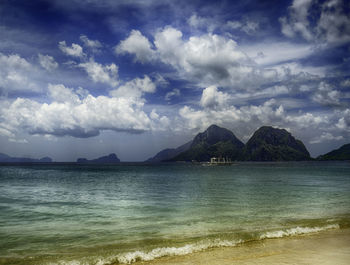 Scenic view of sea against sky