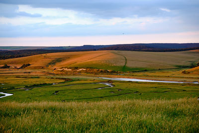 Scenic view of landscape against sky