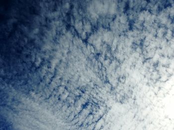 Low angle view of clouds in sky