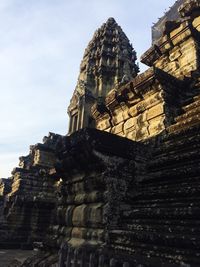 Low angle view of old ruin