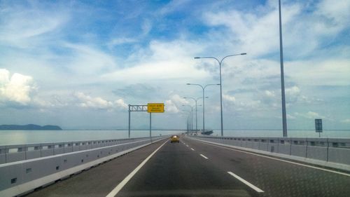 View of highway against sky