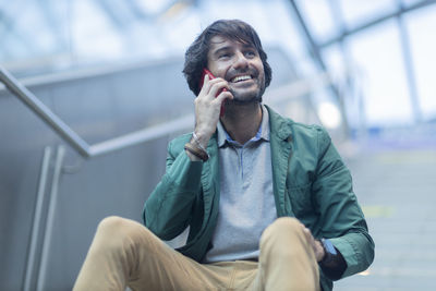 Young man using mobile phone