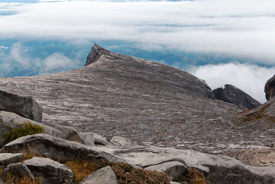 Scenic view of rocky mountains against sky