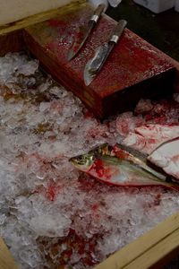 Close-up of food on table