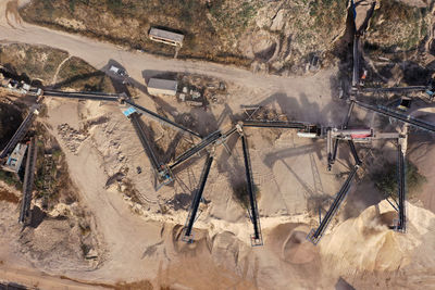 high angle view