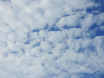 Low angle view of clouds in sky