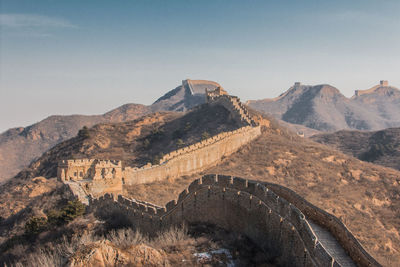 Shot of the great wall of china