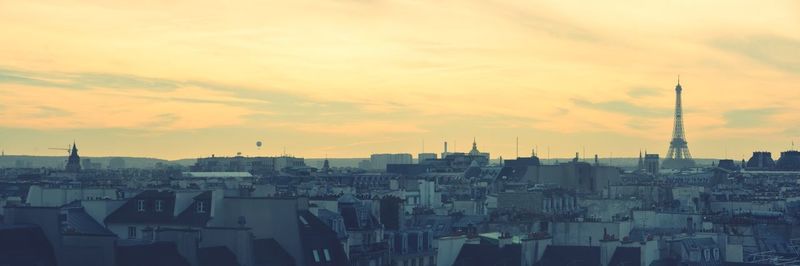 Cityscape at sunset