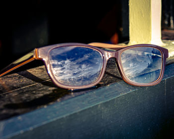 Close-up of sunglasses