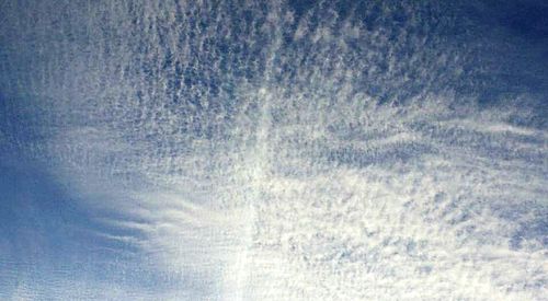 Low angle view of blue sky