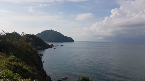 Scenic view of sea against sky