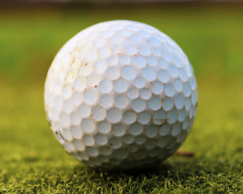 Close-up of ball on grass