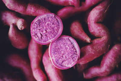 Full frame shot of purple vegetable