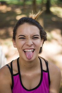 Portrait of a smiling young woman