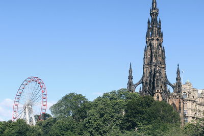 Low angle view of ferris wheel