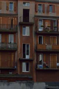 Full frame shot of residential building