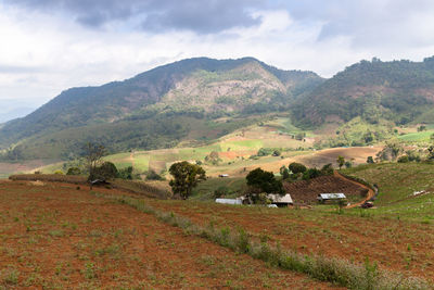 Scenic view of landscape against sky