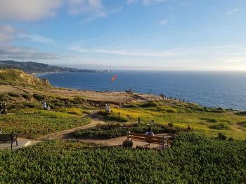 Scenic view of sea against sky