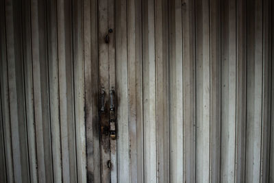 Full frame shot of old wooden door