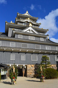 Low angle view of building against sky