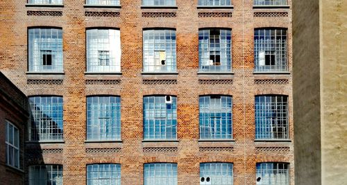 Close-up of windows on wall