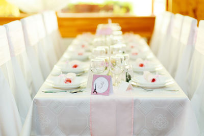 Close-up of food on table