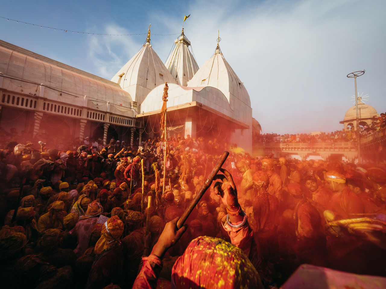 built structure, architecture, building exterior, belief, group of people, real people, religion, crowd, spirituality, large group of people, place of worship, sky, women, travel destinations, tourism, travel, building, lifestyles, nature, outdoors