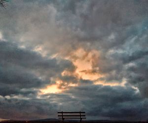 Low angle view of storm clouds in sky