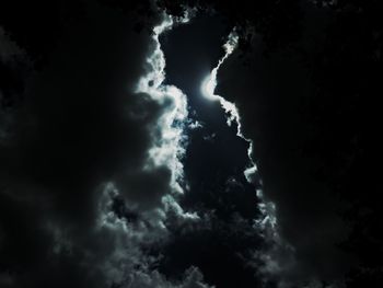 Low angle view of storm clouds in sky